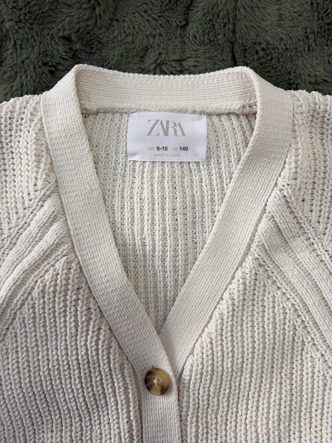 Cream Knit Cardigan - Zara - photo 3