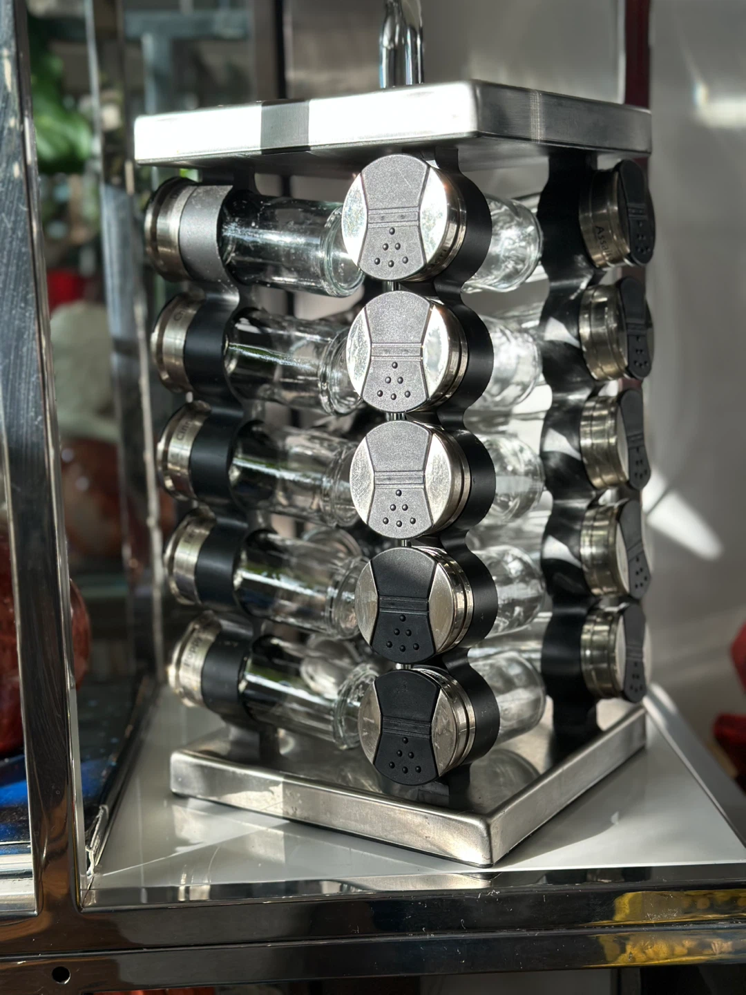 Rotating Spice Rack with 20Jars