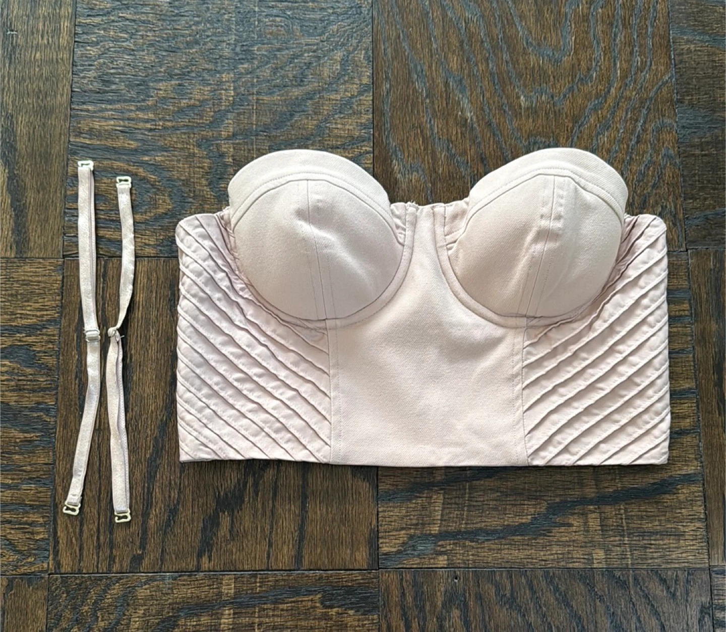 Marciano Dusty Pink Bustier Top - Size 6 - photo 3