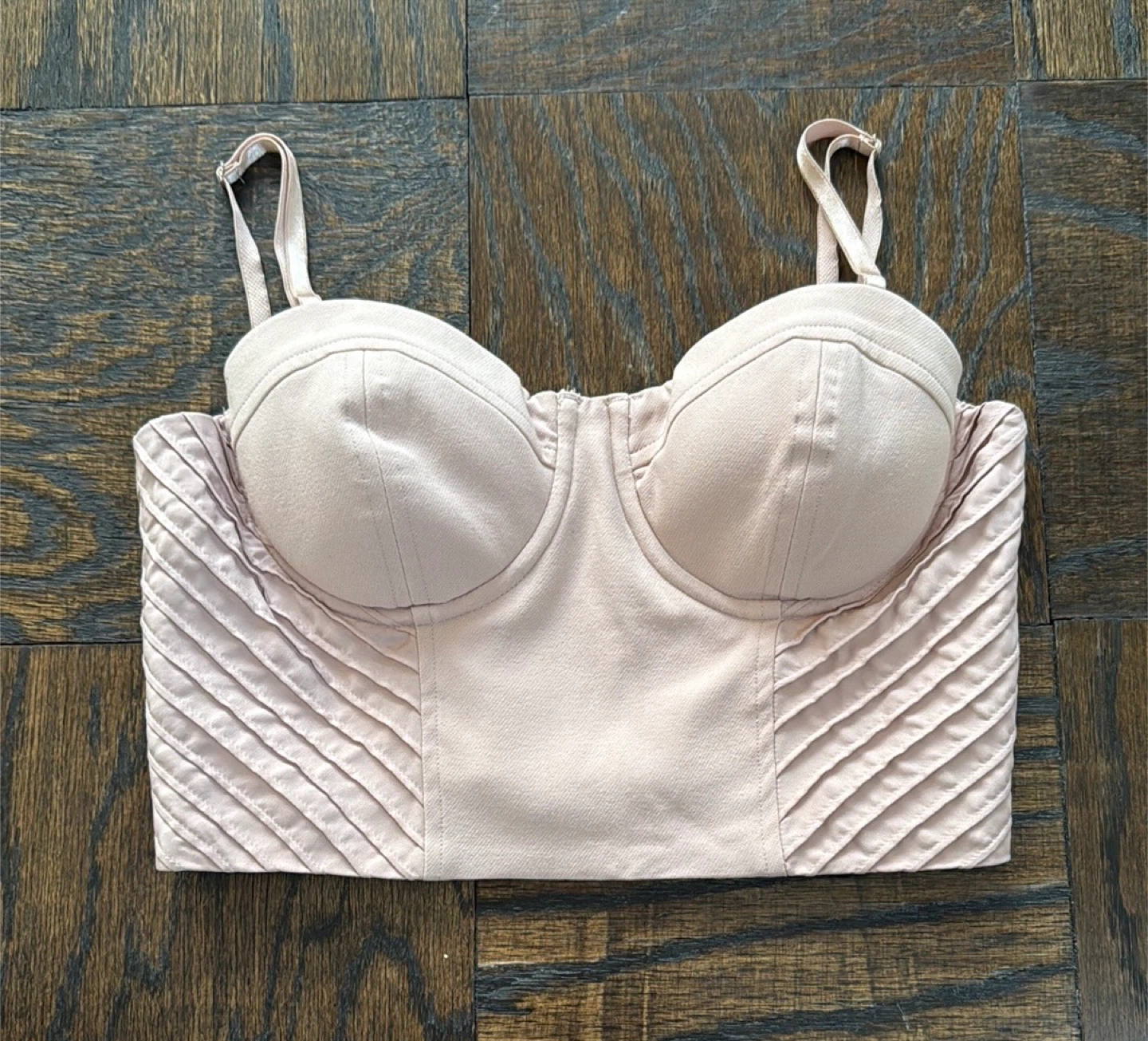 Marciano Dusty Pink Bustier Top - Size 6