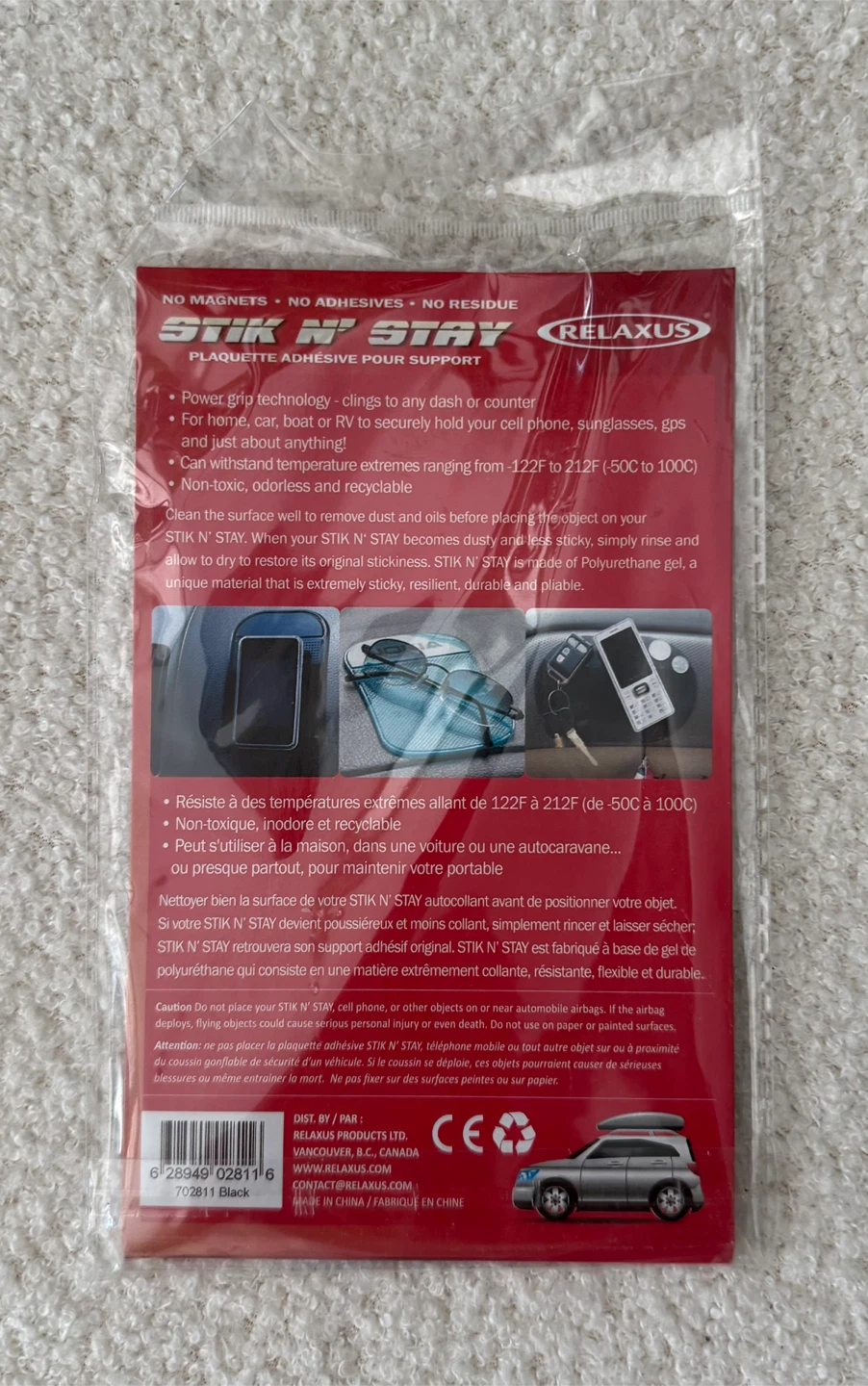 RELAXUS STIK N' STAY Non-Slip Mat - Black - photo 2