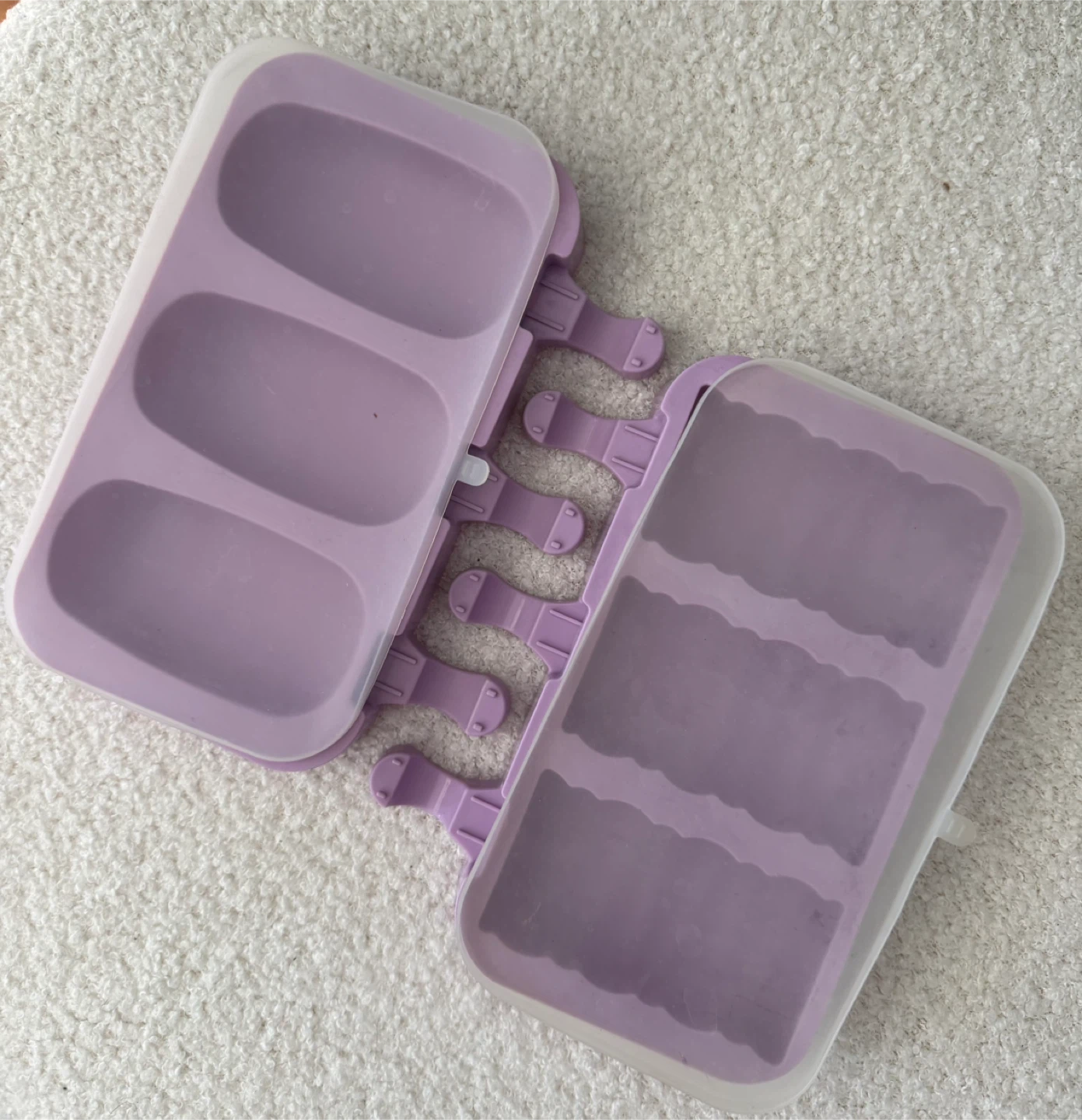 Purple Popsicle Ice Pop Maker Mold with Lid