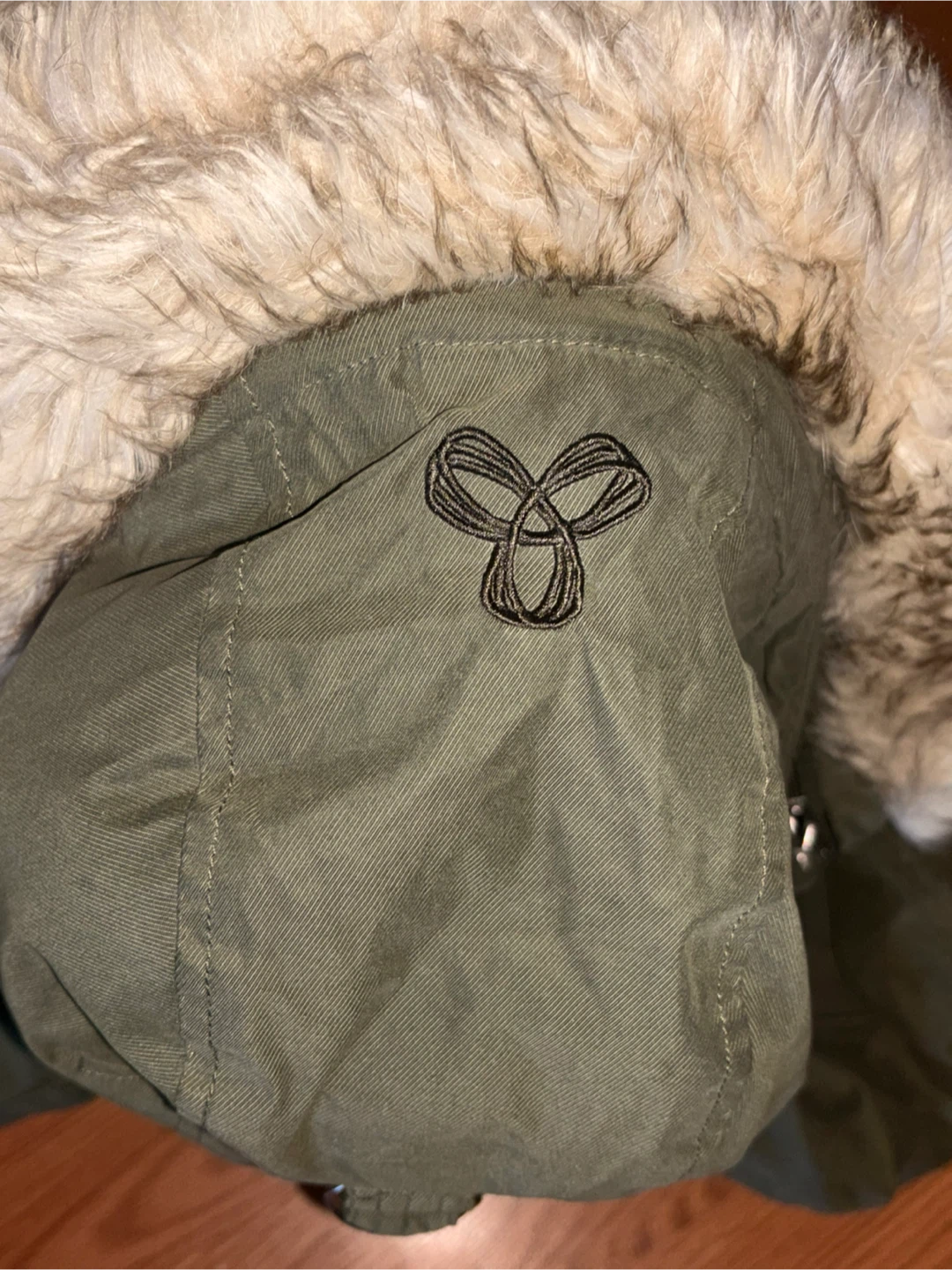 TNA Winter Parka - Olive Green - Size Small - photo 3