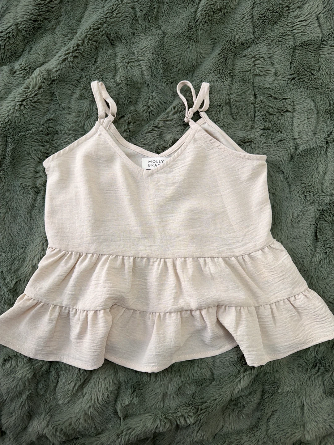Molly Bracken Girls Peplum Tank Top - Size 8