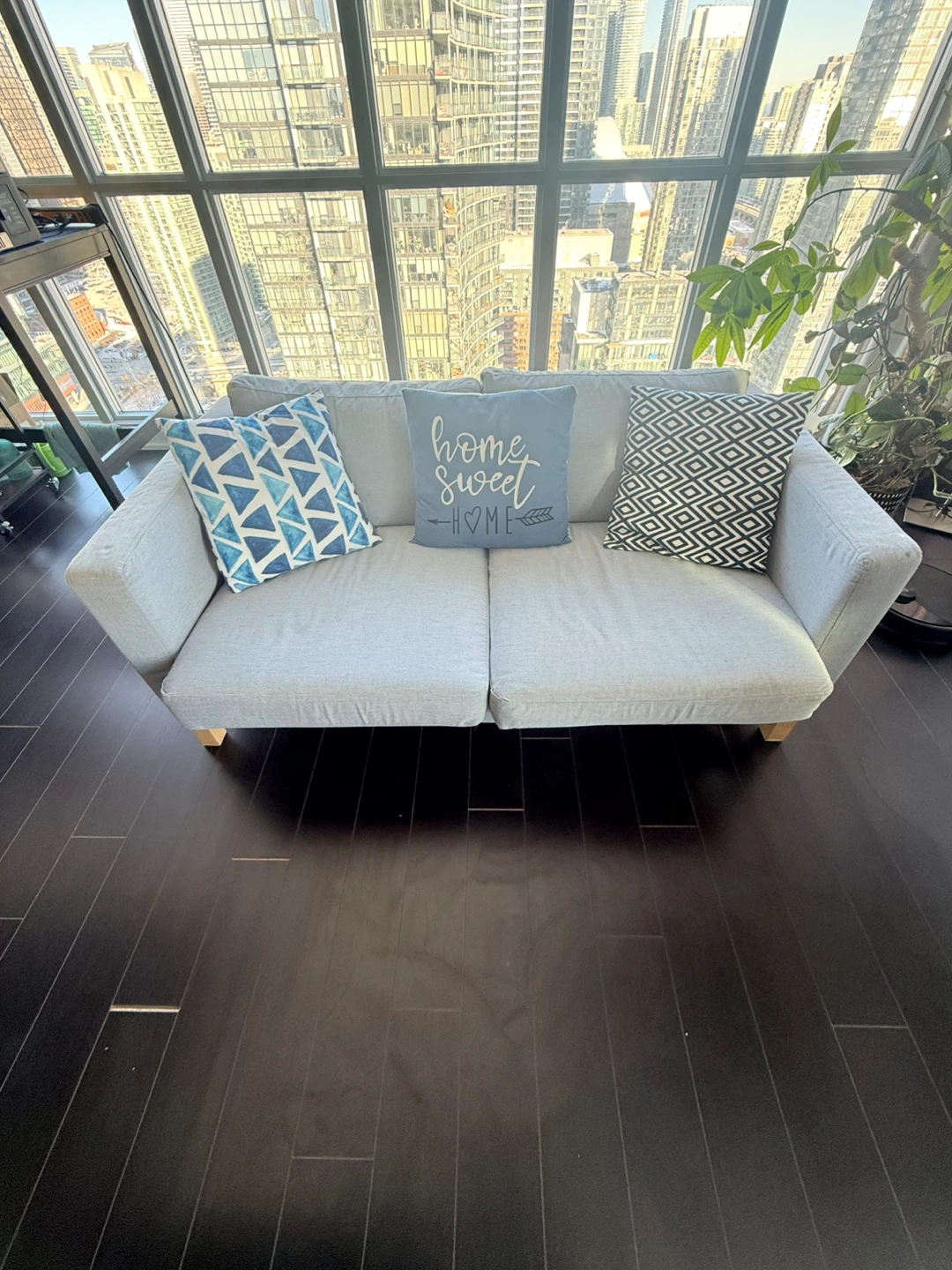 Light Grey Loveseat Sofa