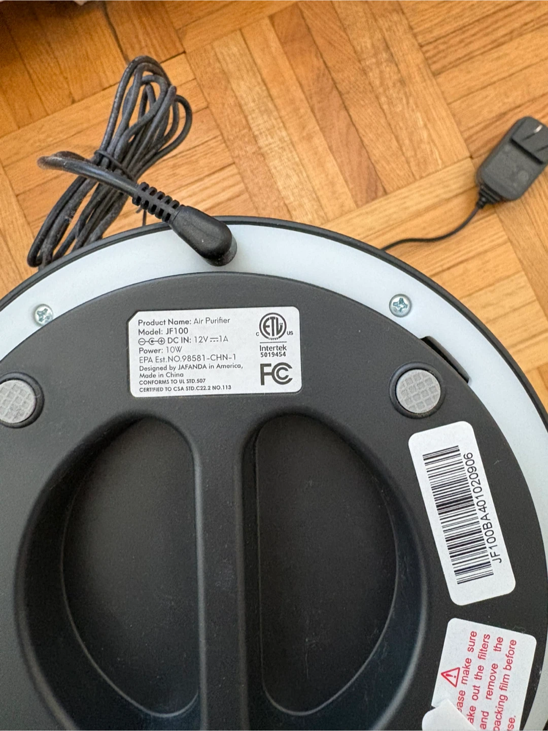 JAFANDA JF100 Air Purifier - used - photo 3