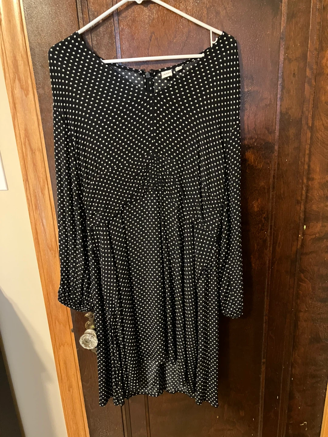 GAP Black Star Print Dress Size 14 Tall