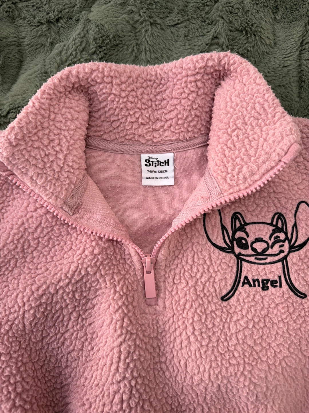 Disney Angel Stitch Sherpa Fleece Pullover Sweatshirt - photo 2