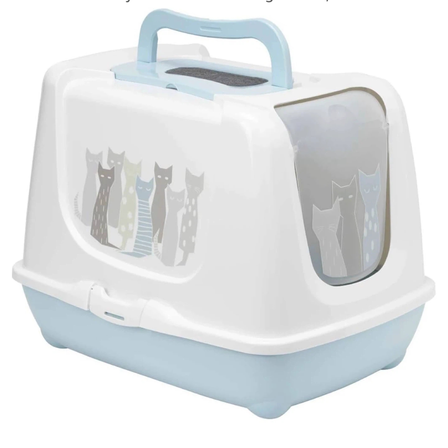 Covered Cat Litter Box with Handle
