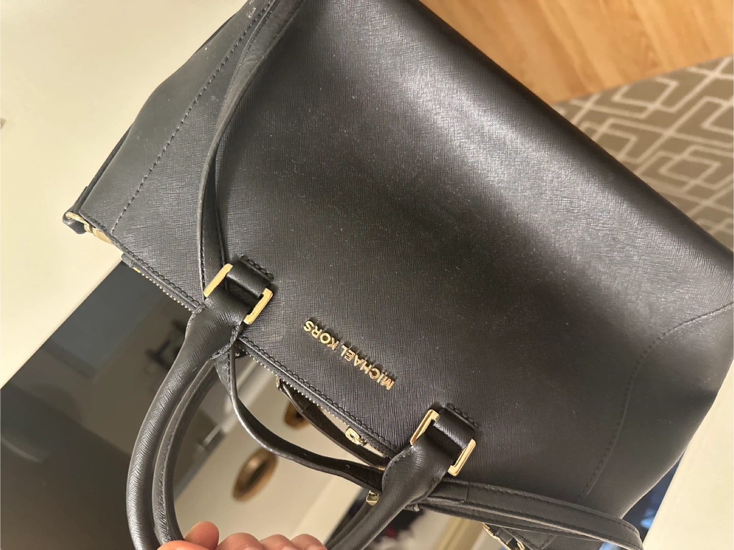 Michael Kors Black Leather Satchel Handbag - photo 3
