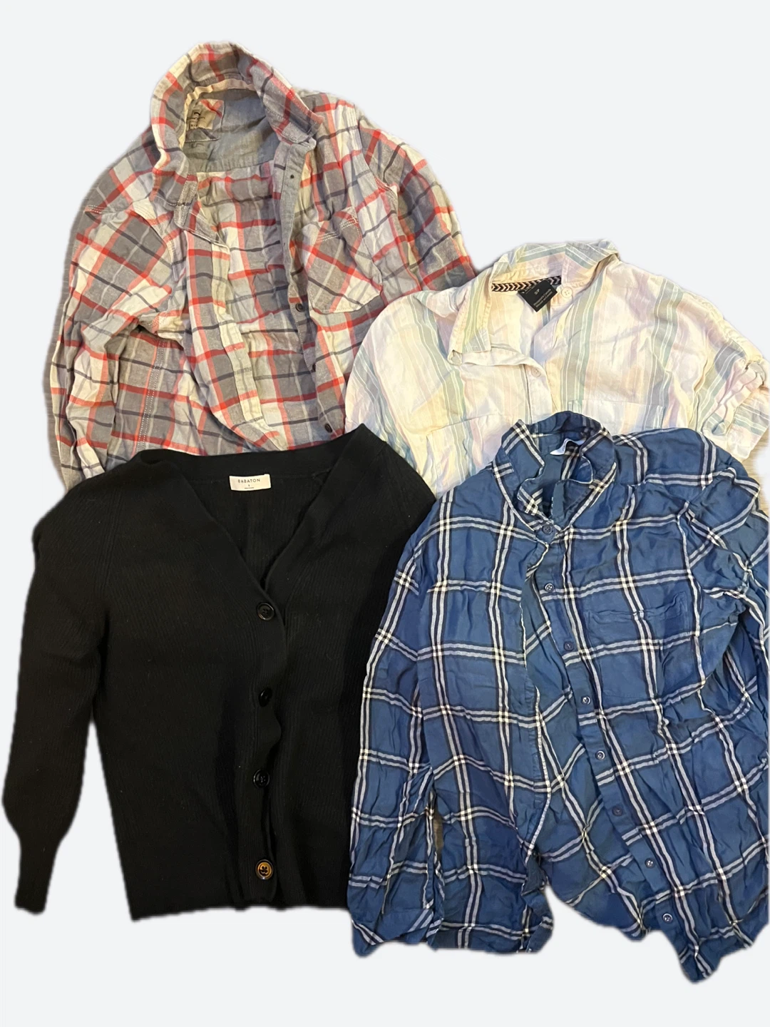 Plaid shirts & Babaton sweater
