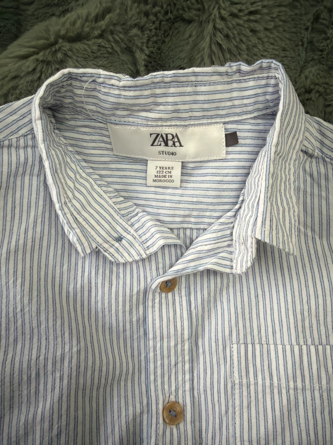 ZARA STUDIO Striped Button-Up Shirt - Size 7 Years - photo 2