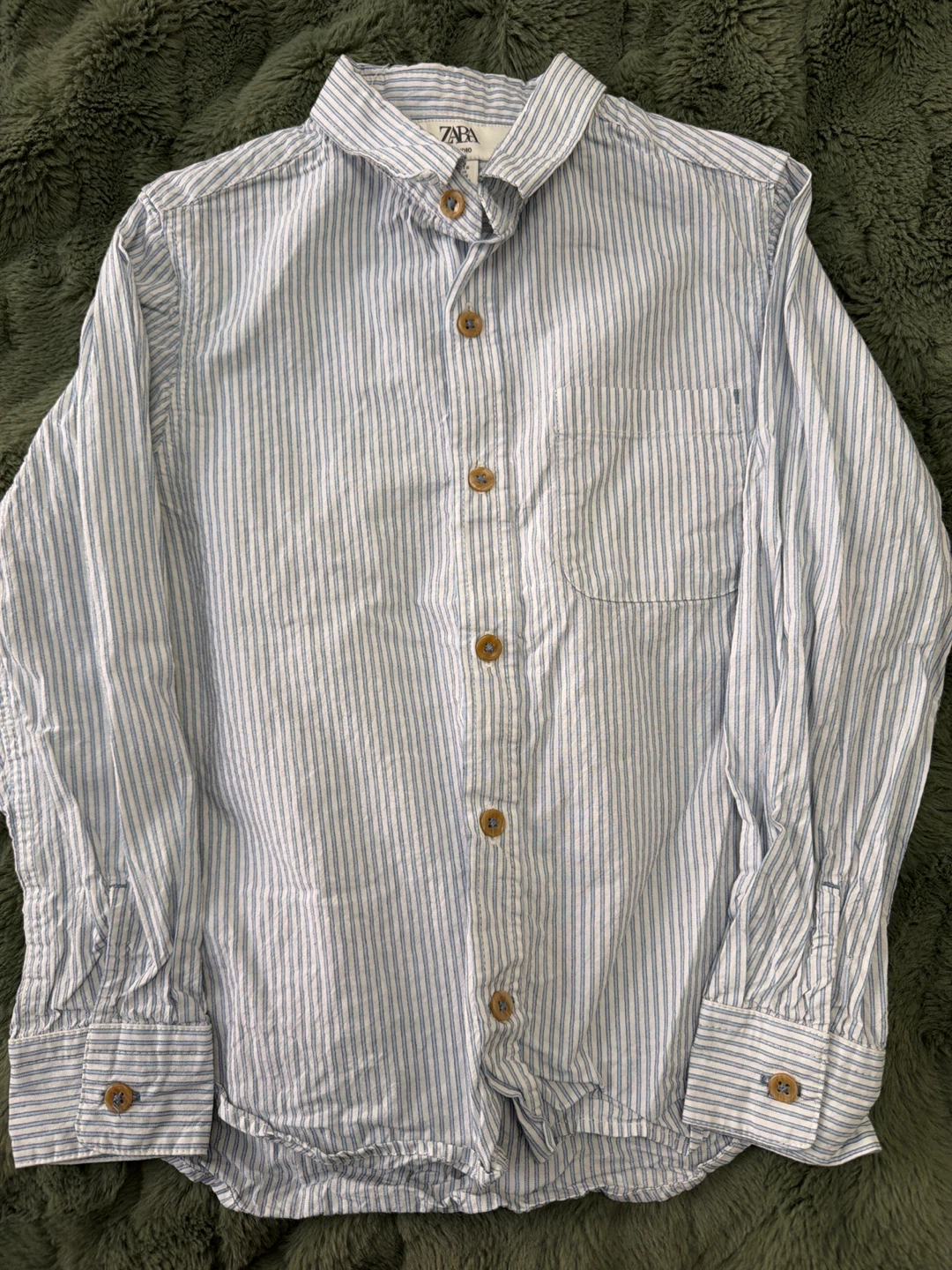 ZARA STUDIO Striped Button-Up Shirt - Size 7 Years