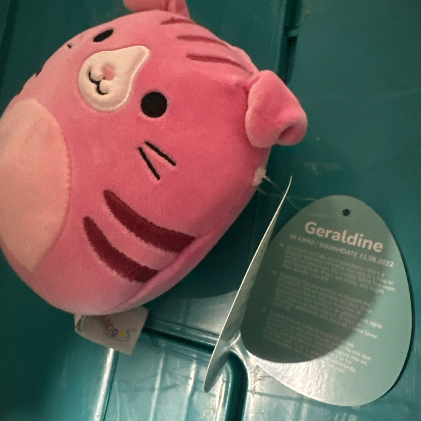 Squishmallows Geraldine Pink Cat Plush Toy