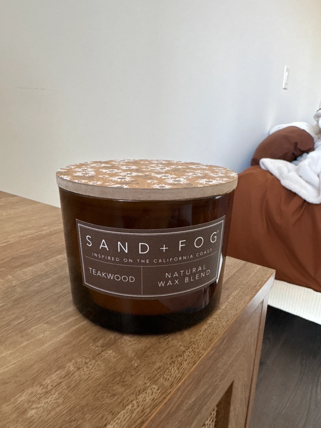 Sand + Fog Teakwood Natural Wax Blend Candle
