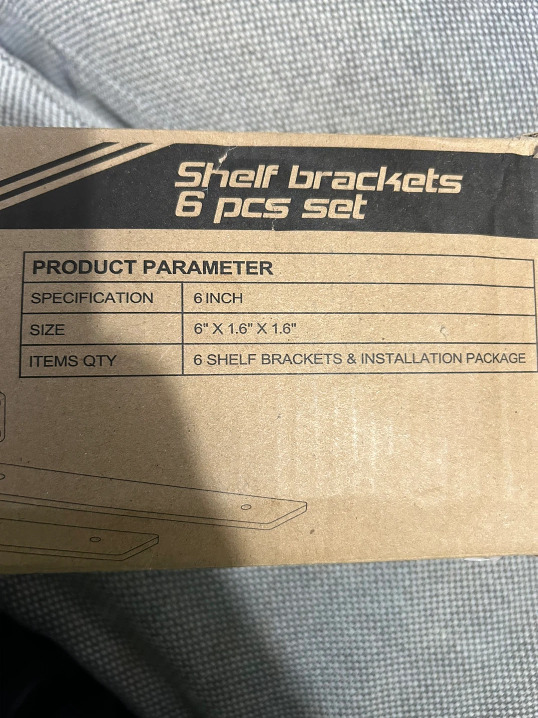 WEKIS 6 Inch Shelf Brackets (6 pcs set) - photo 5