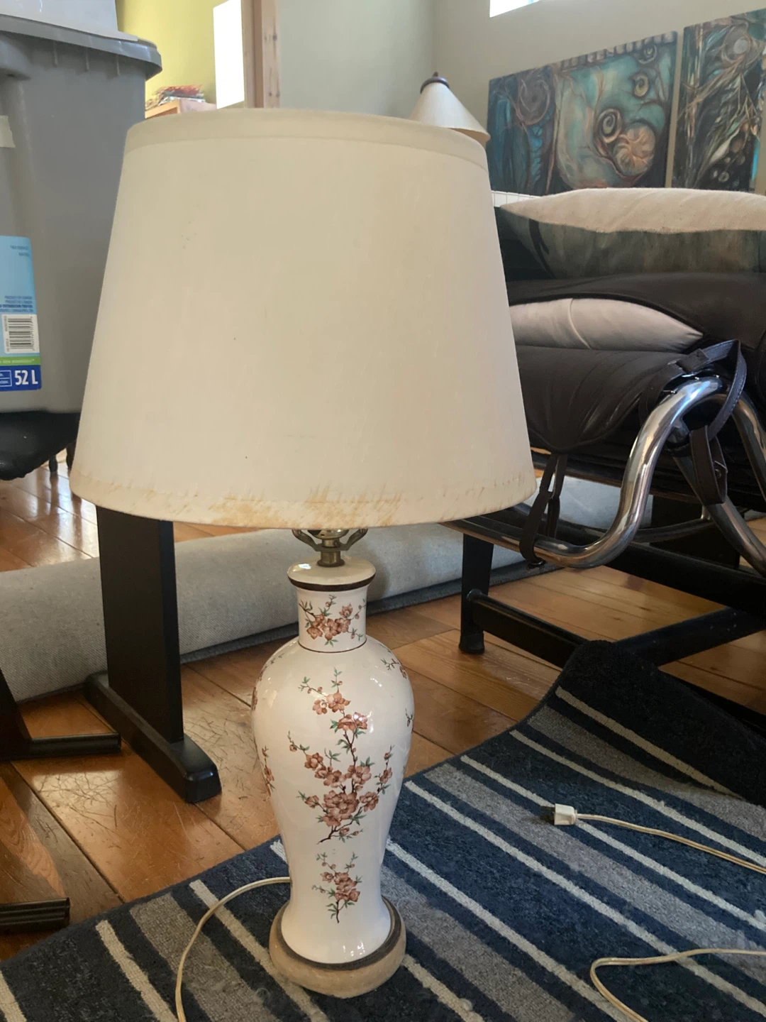 super cute retro ceramic lamp 1970s