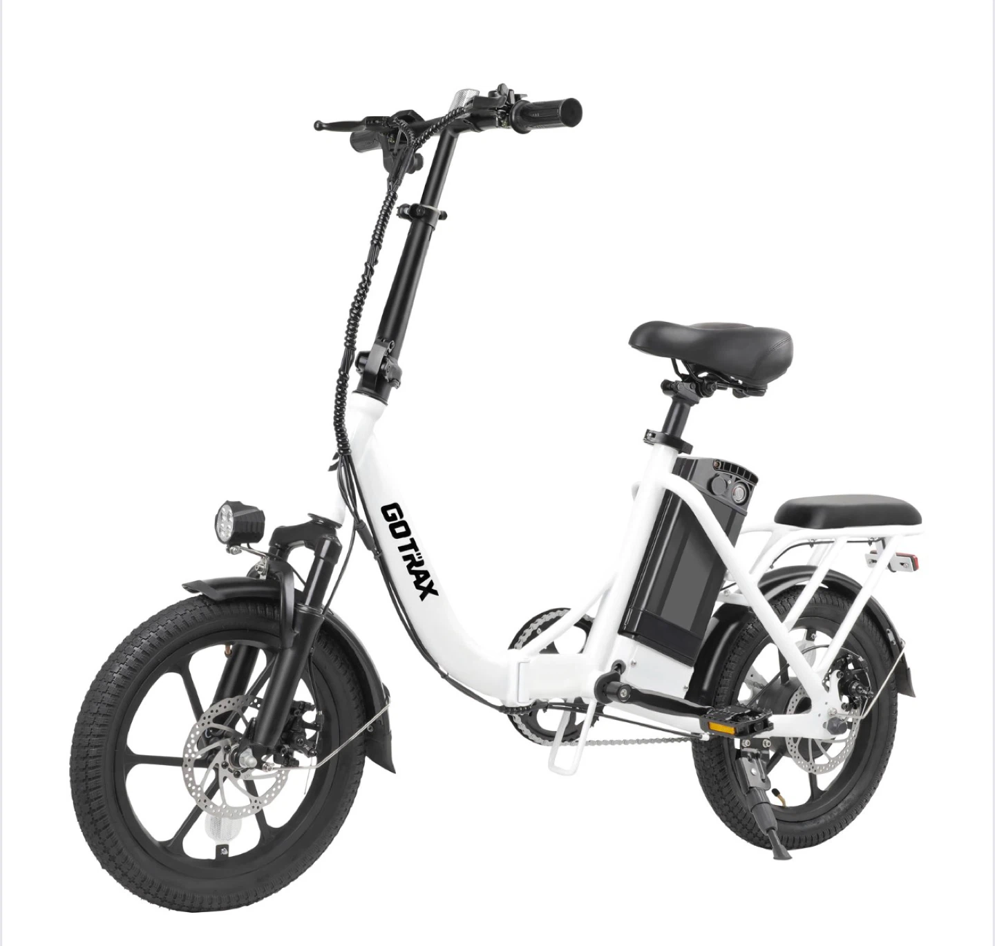 GOTRAX Folding Electric Bike - White