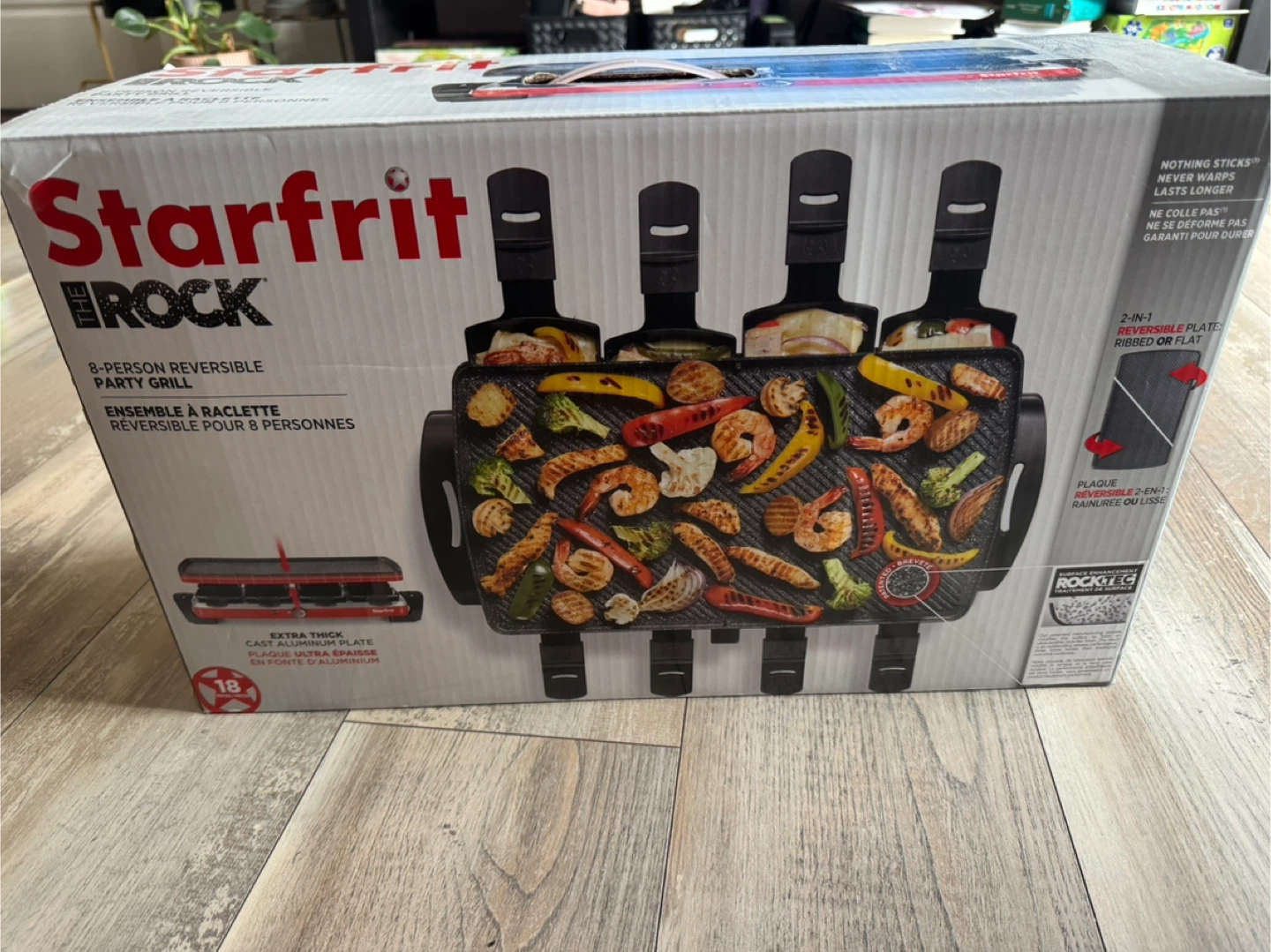 Starfrit The Rock 8-Person Reversible Party Grill