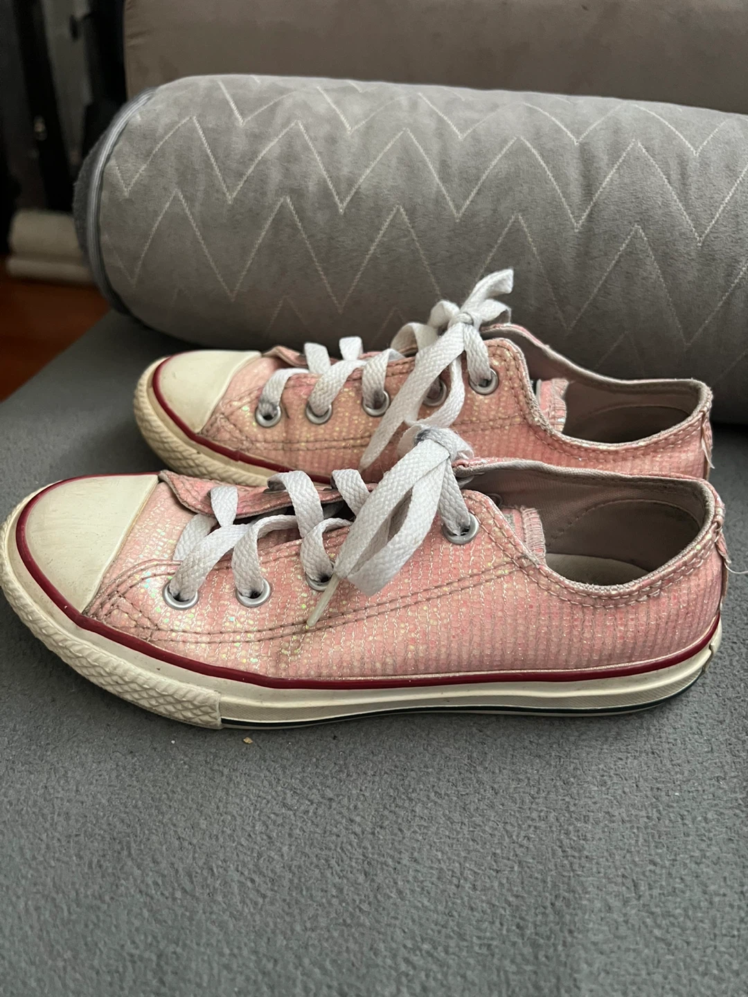 Converse All Star Pink Glitter Low Top Sneakers - photo 2