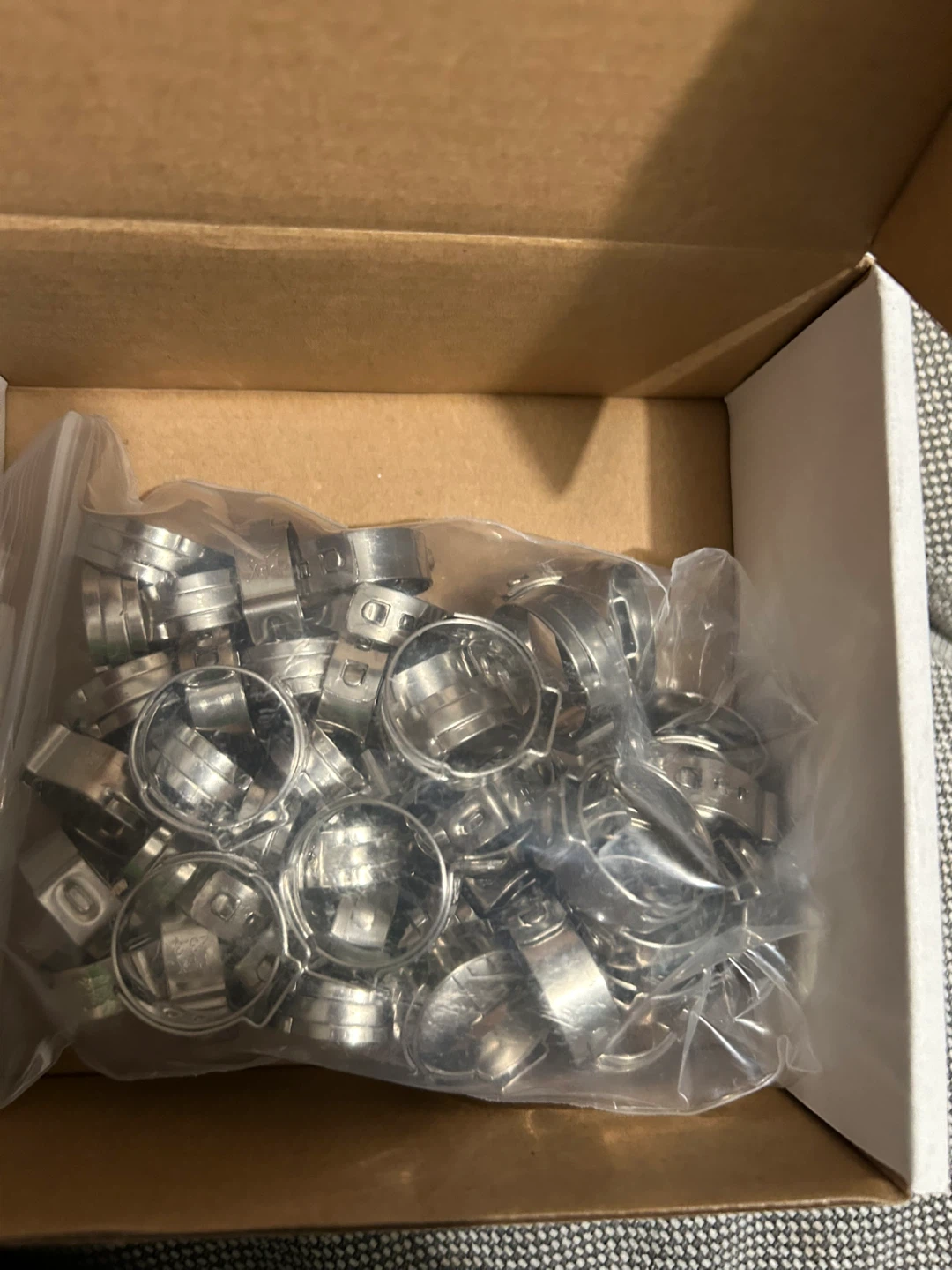 JWGFW 304 Stainless Steel Pex Cinch Clamp Rings - 50 Pcs - photo 2