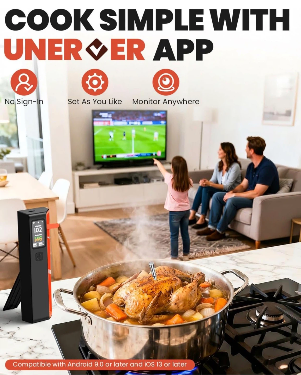 Meat Thermometer with Wireless App Control - photo 3