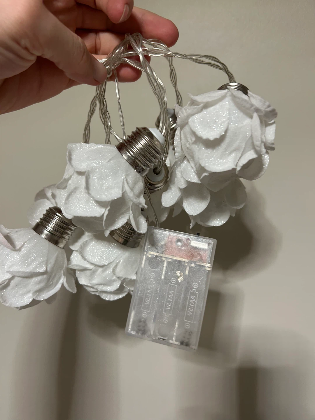 White Rose String Lights - photo 4