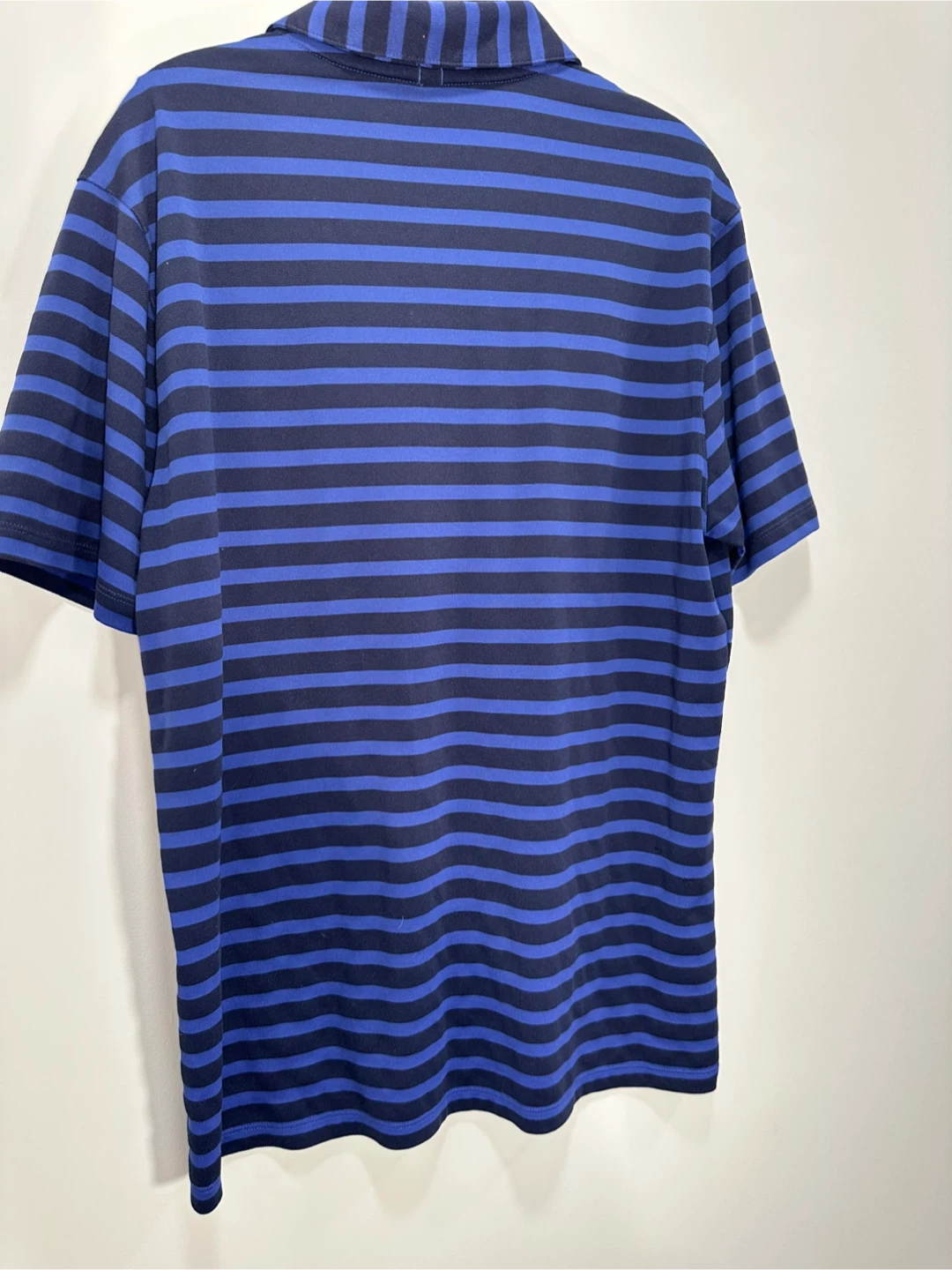 Nike Golf Dri-Fit Polo Shirt - Blue/Navy Stripe - Medium - photo 3