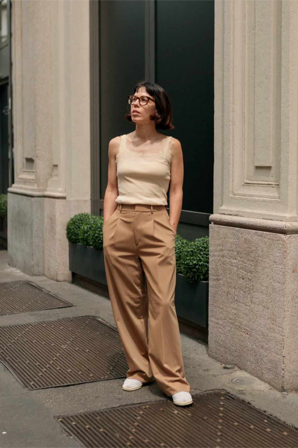 Uniqlo Wide Legged Pants (Beige)