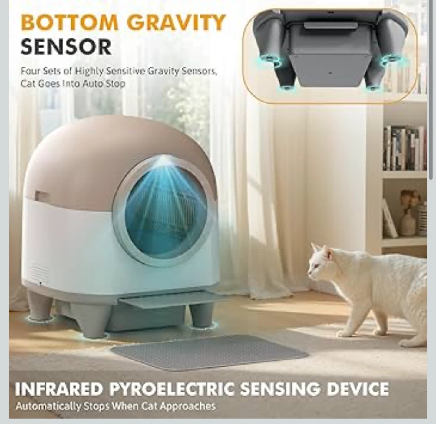Automatic Cat Litter Box with App Remote Control - photo 3