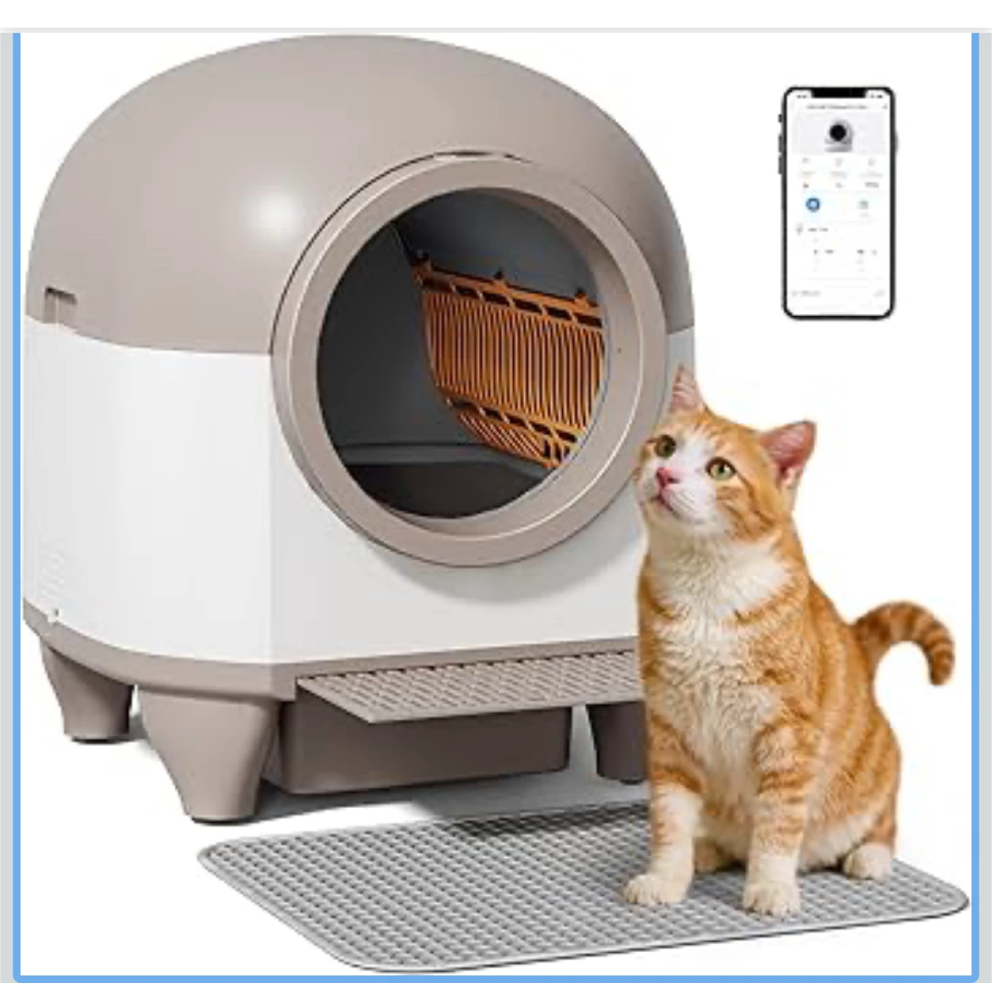 Automatic Cat Litter Box with App Remote Control