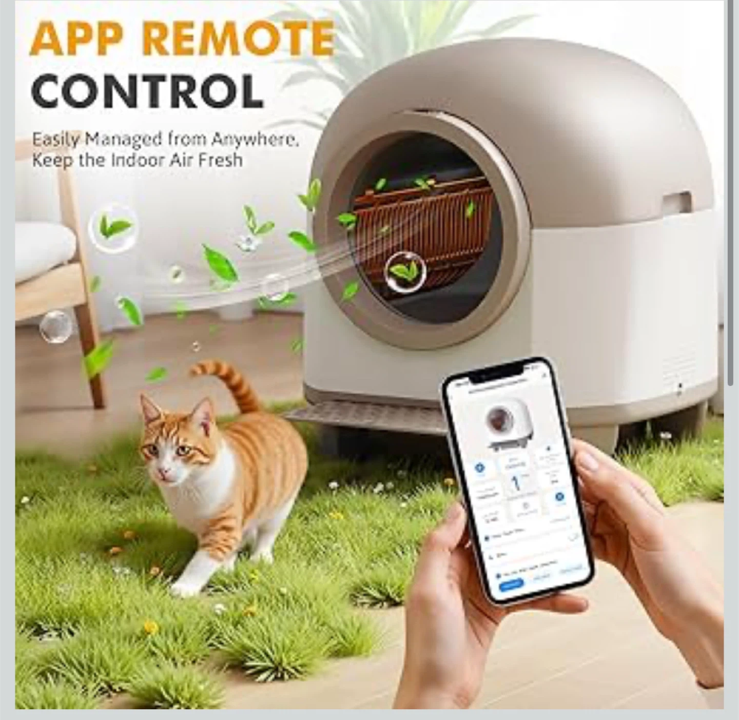 Automatic Cat Litter Box with App Remote Control - photo 2