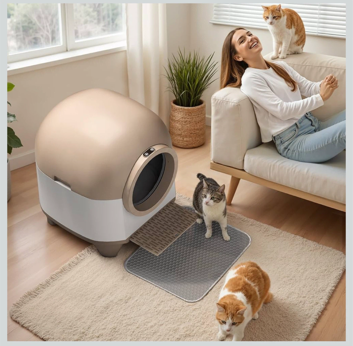 Automatic Cat Litter Box with App Remote Control - photo 5