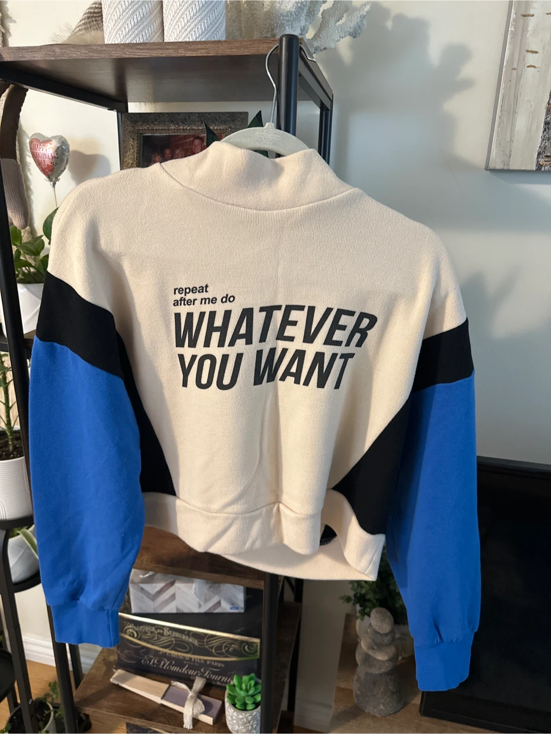 Women's "Whatever You Want" Colour Block Sweatshirt