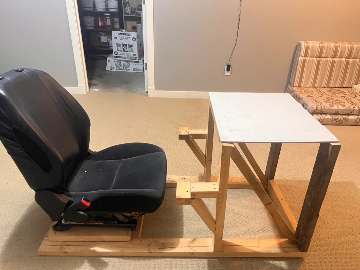 Custom Racing Simulator Seat and Desk - photo 3