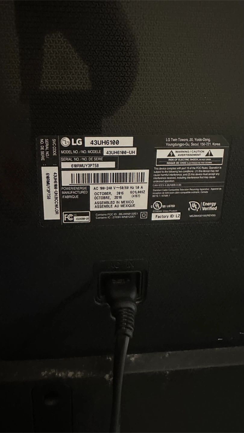 LG 43UH6100 43-inch 4K UHD Smart TV - photo 2