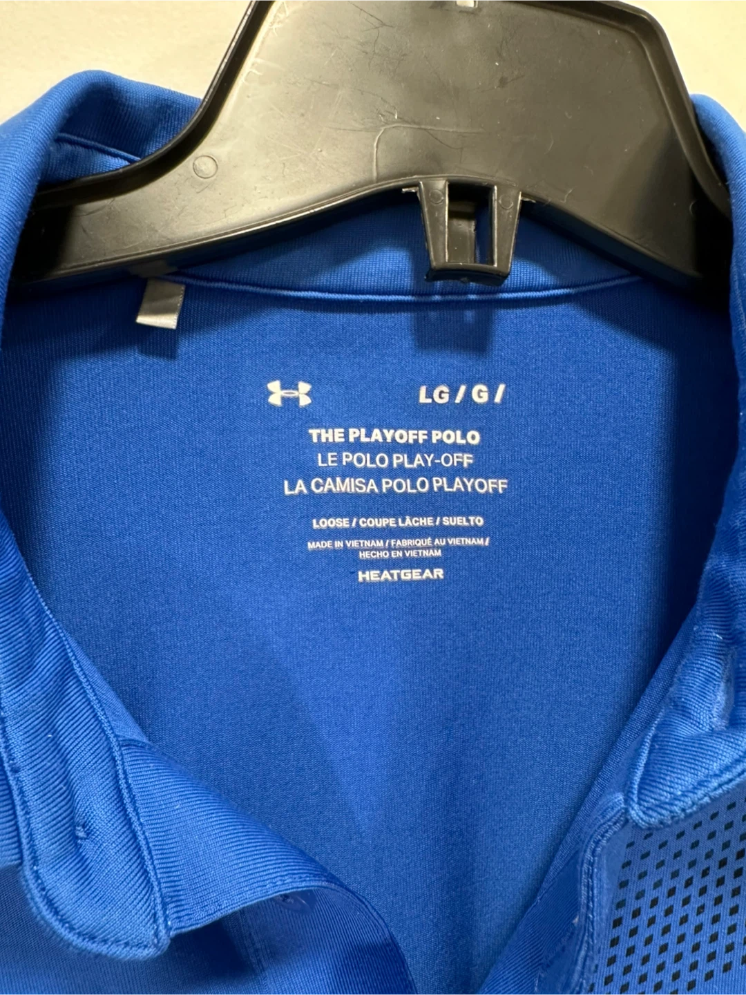 Under Armour The Playoff Polo Shirt LG Blue - photo 2