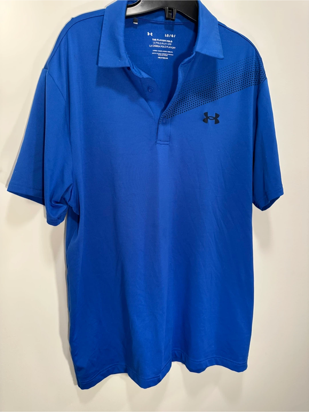 Under Armour The Playoff Polo Shirt LG Blue