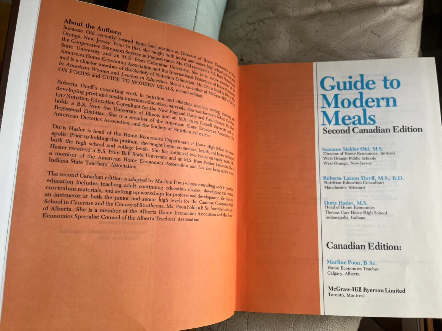 Vintage Canadian Cookbook, “Guide to Modern Meals”, 1982 - photo 2