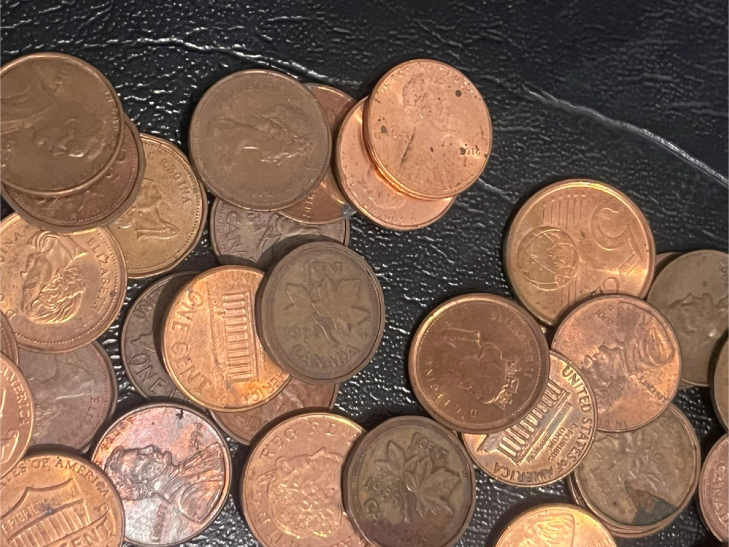 Assorted Canadian and US Pennies UK AND EURO - photo 4