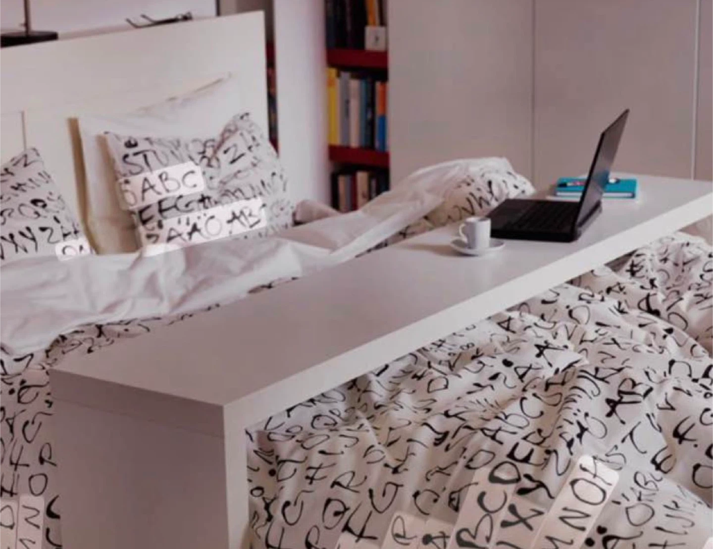 IKEA White overbed table/desk