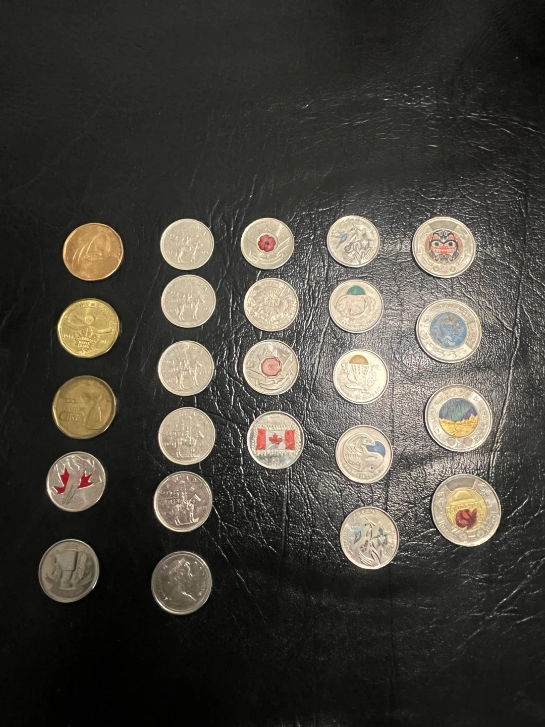 Collection Canadian Coins rare toonies,loonies and quarters
