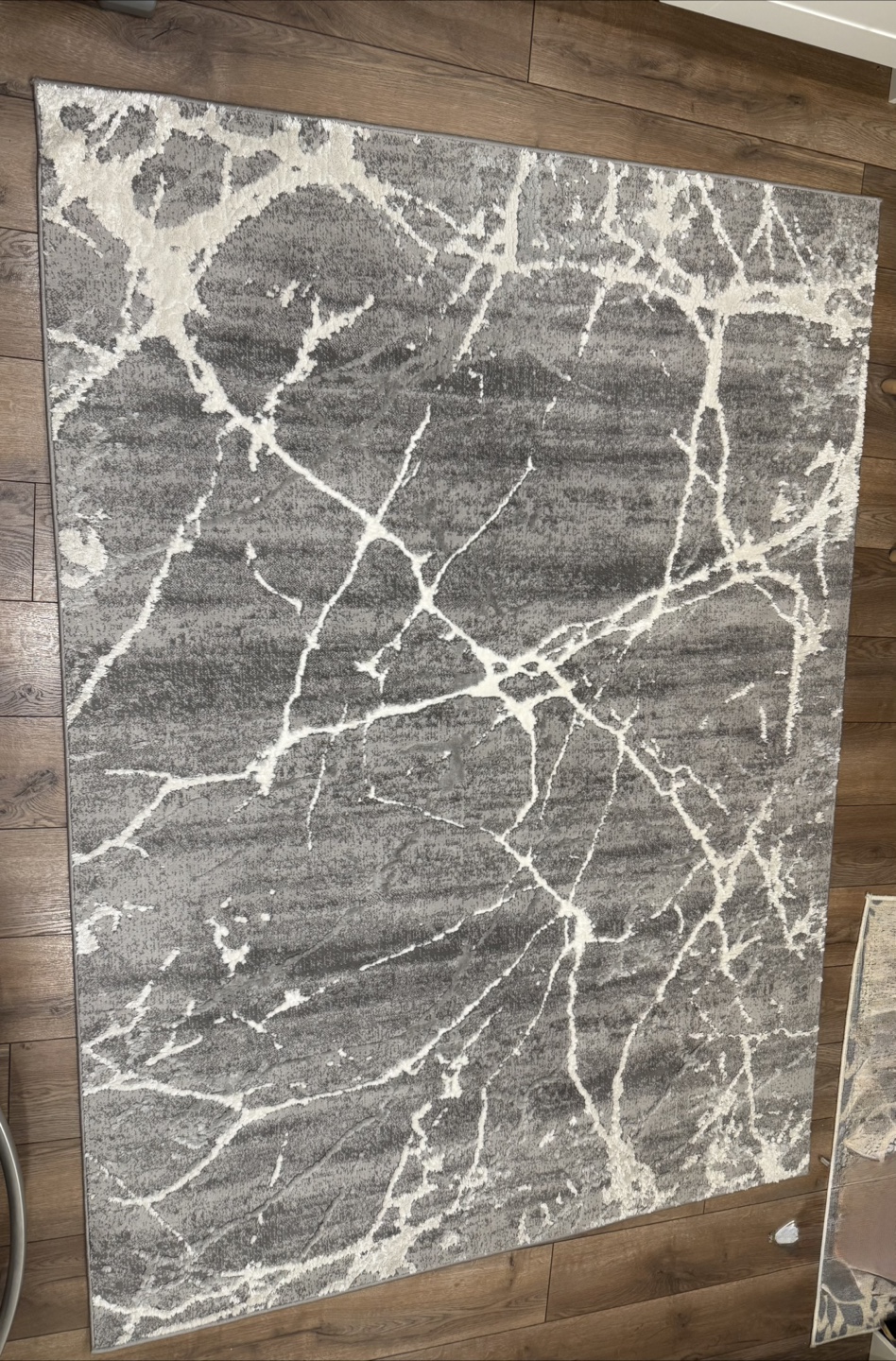 Grey Marble Area Rug