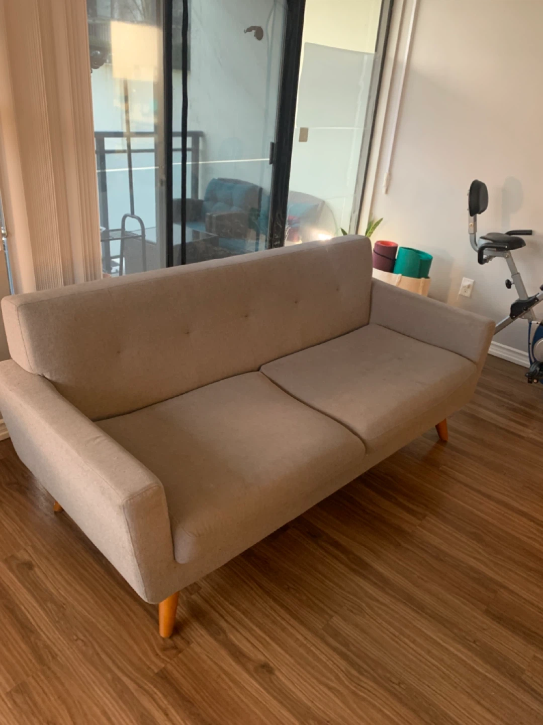 Grey Loveseat Sofa