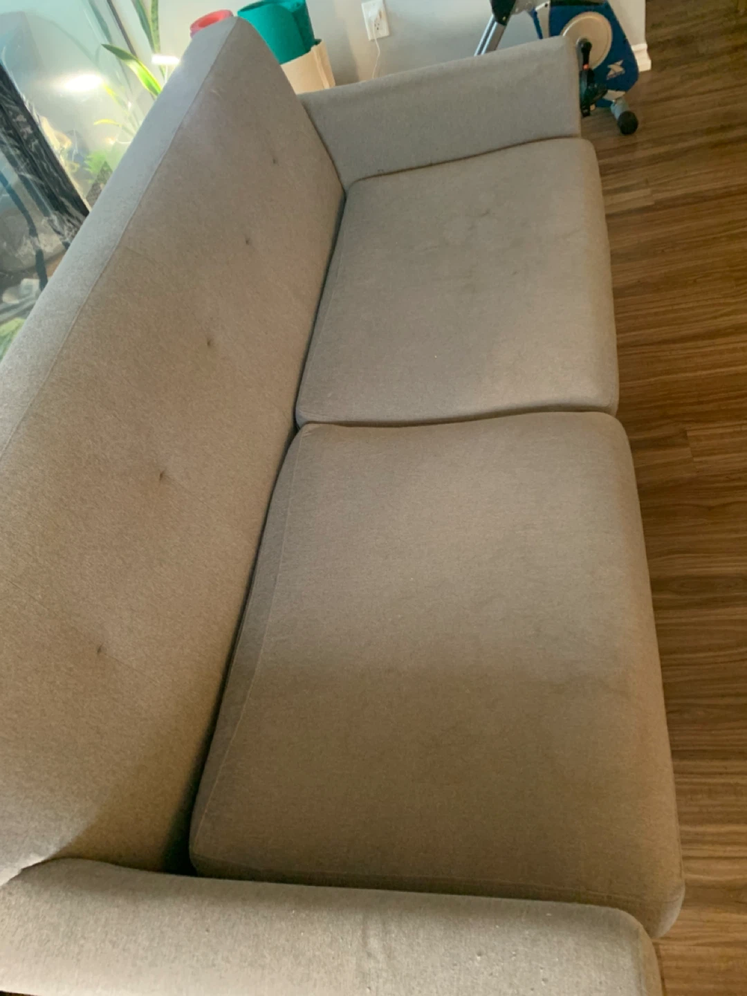 Grey Loveseat Sofa - photo 3