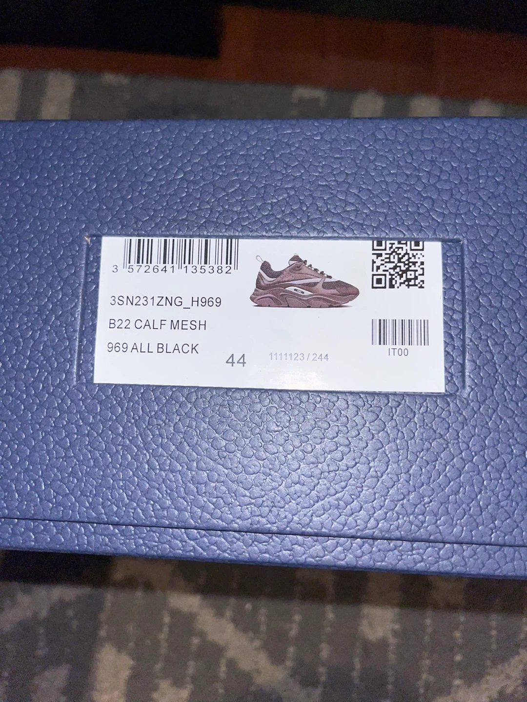 DIOR B22 Calf Mesh Sneakers - Size 44