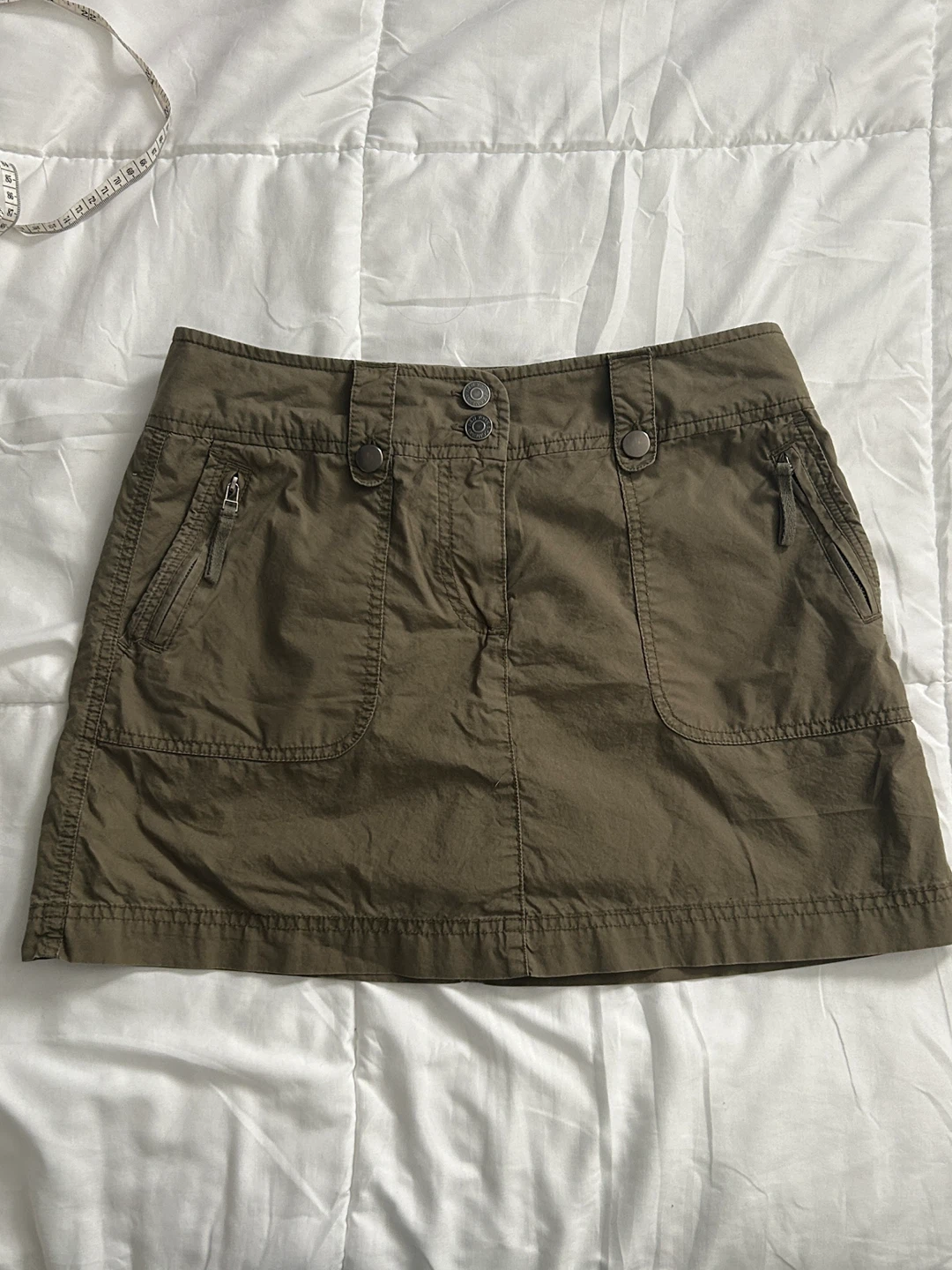 Y2K Vintage New York & Company Army Green Mini Skort