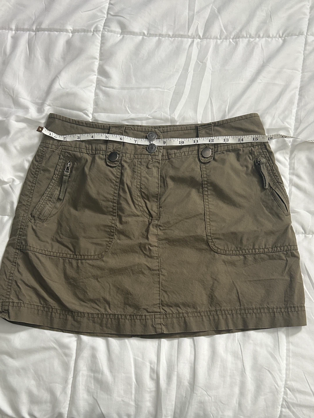 Y2K Vintage New York & Company Army Green Mini Skort - photo 3