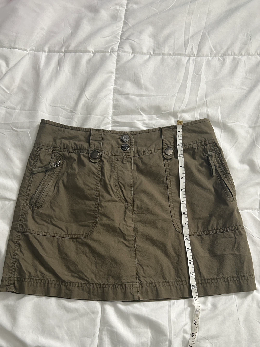 Y2K Vintage New York & Company Army Green Mini Skort - photo 4