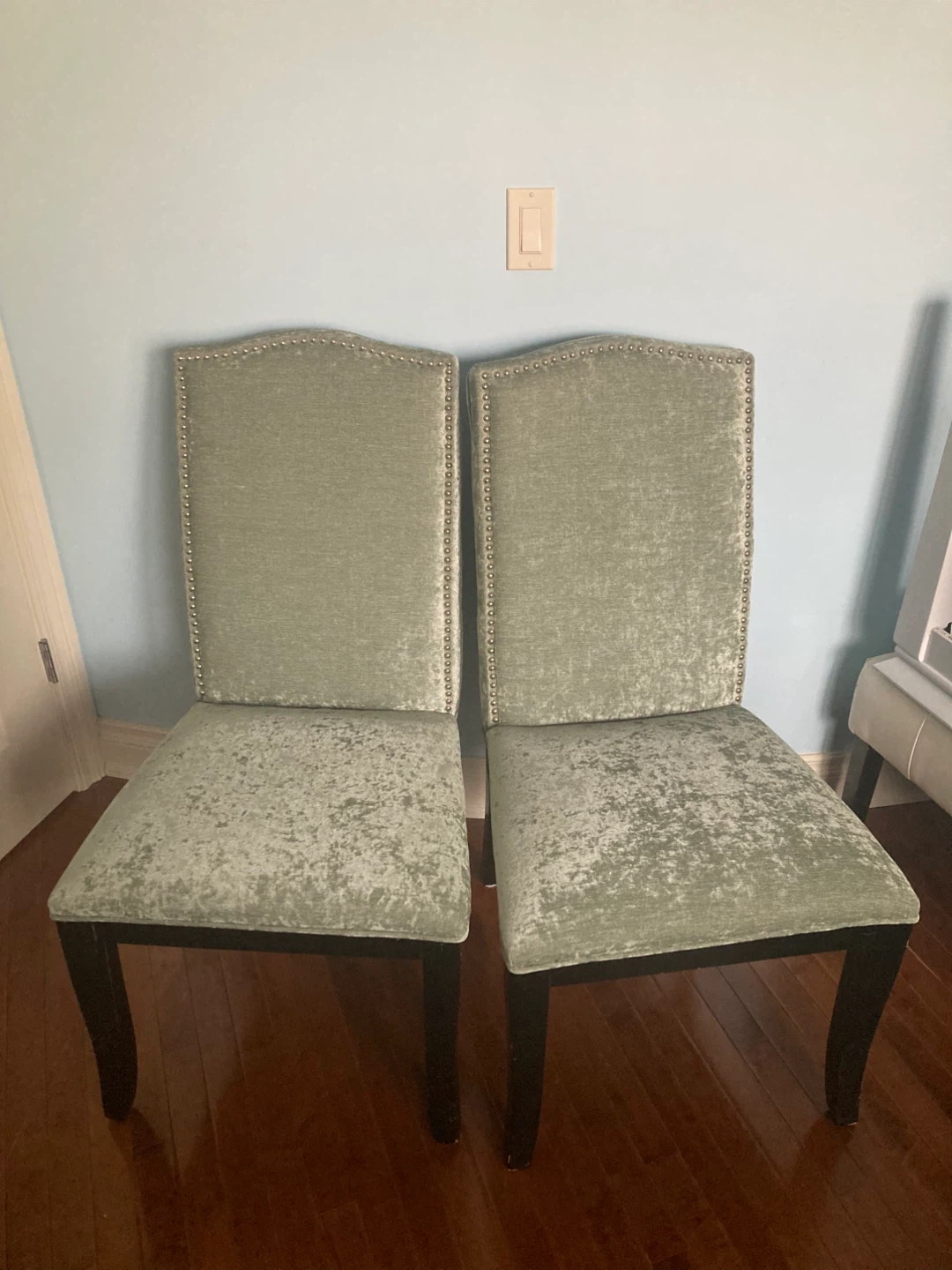 Pair of Upholstered Dining Chairs